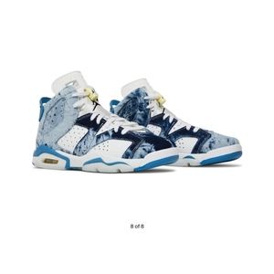 Nike Air Jordan 6 Retro GS Washed Denim - 4Y 🏀